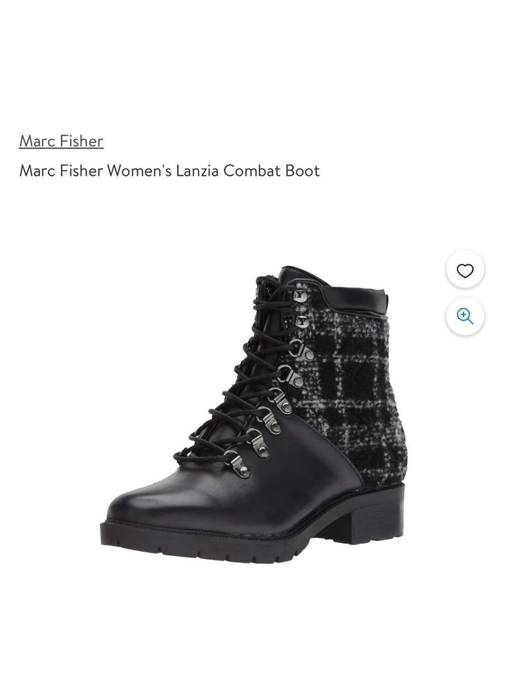 Marc Fisher NEW Black Boots 2 inch heel. Flex around ankle